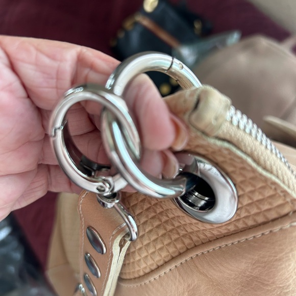 Hammitt pre loved Large Beige Handbag with Silver Accents - Picture 7 of 11